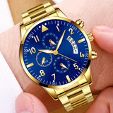 Men's Fashion Stainless Steel With Luminous Pointer - Nioor