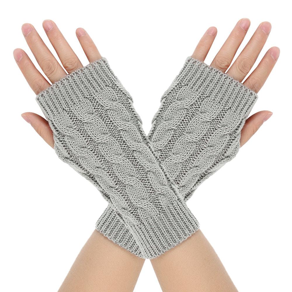 Warm Wool Gloves Winter Men's Open Finger - Nioor