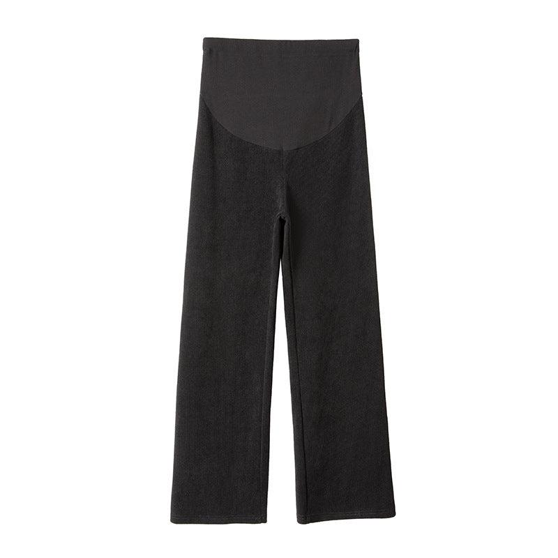 Women's Fleece-lined Thickening Wide Leg Pants Straight - Nioor