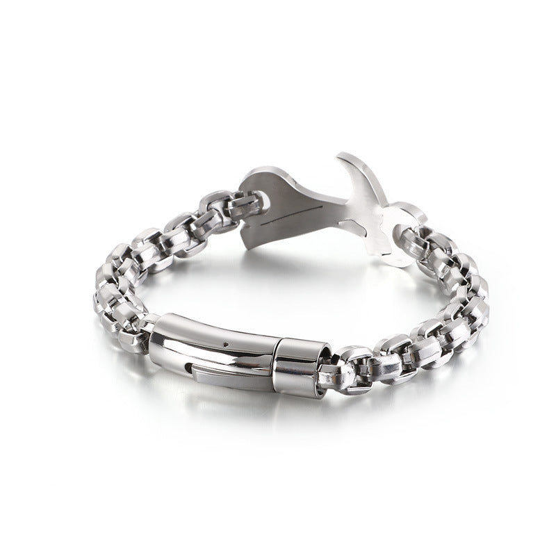 Stainless Steel Creative Hip Hop Bracelet