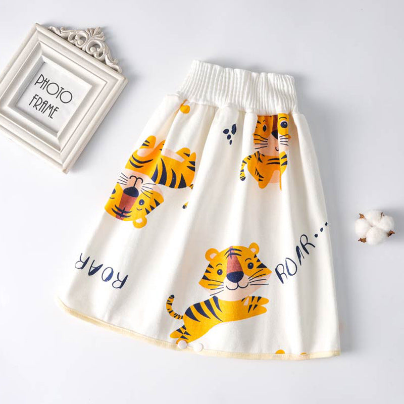 Waterproof Skirt Children's Absorbent Leak-proof High Waist