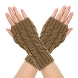 Warm Wool Gloves Winter Men's Open Finger - Nioor