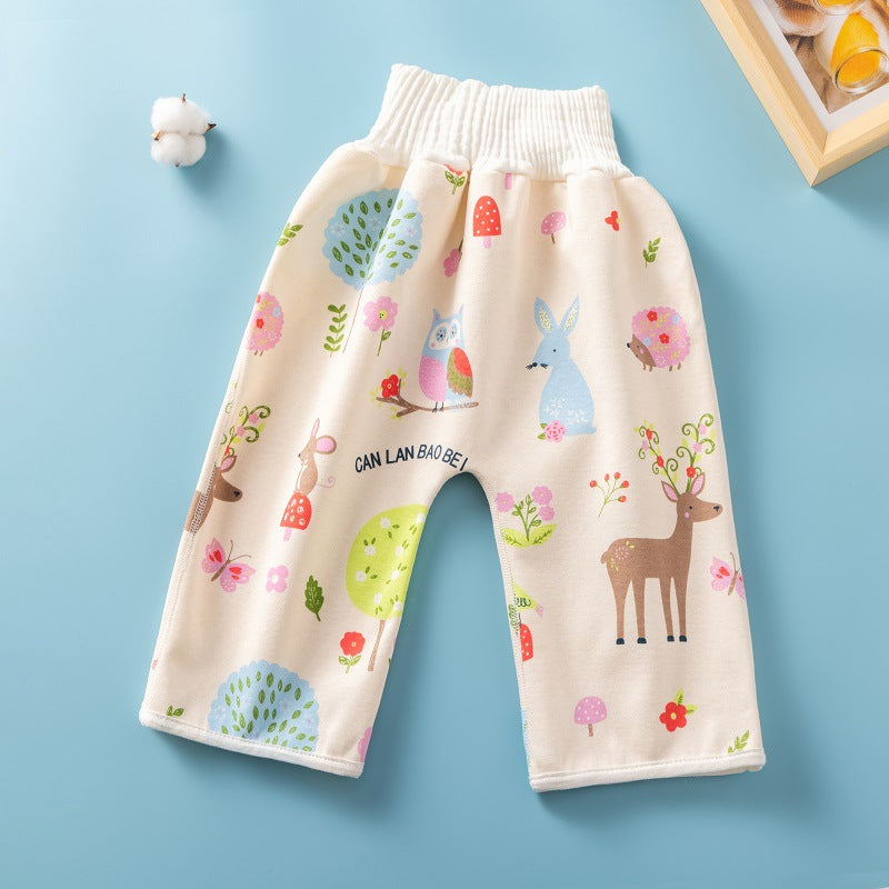 Waterproof Skirt Children's Absorbent Leak-proof High Waist