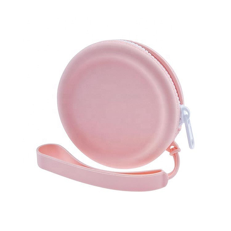 New Round Silicone Coin Purse Portable Data Cable Headset Silicone Storage