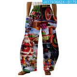 Halloween Casual Double Pocket Trousers - Nioor