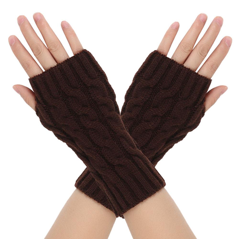 Warm Wool Gloves Winter Men's Open Finger - Nioor