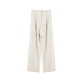 Women's Wide-leg Baggy Straight Trousers - Nioor