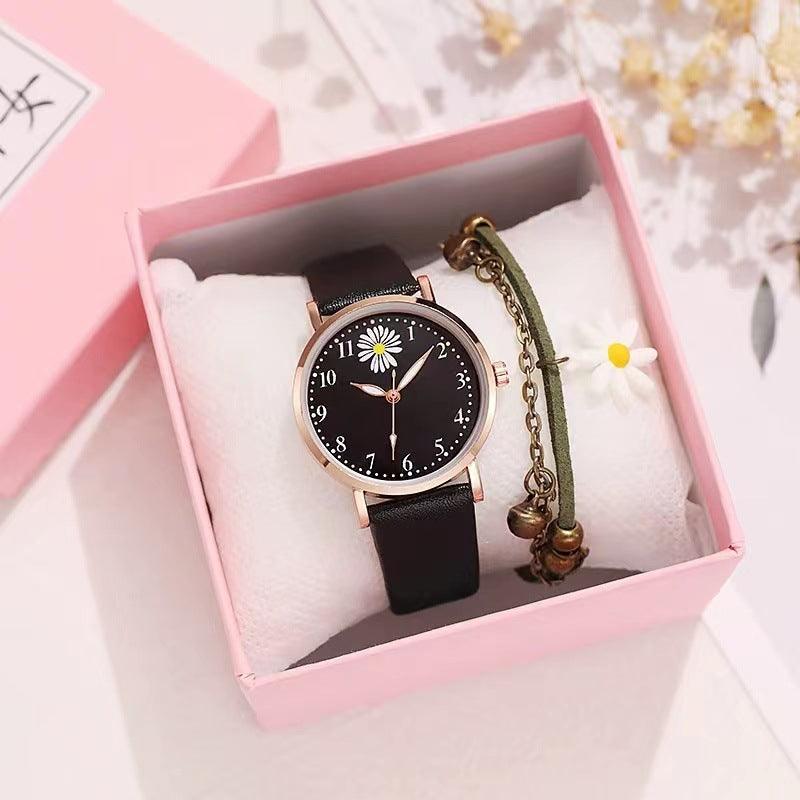 Little Daisy Girl Watch Mori Style Ins College Style Artistic Retro Hong Kong Style Student Women's Watch - Nioor