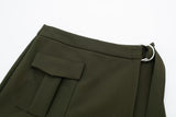 New Women's High Waist With Belt Skirt - Nioor