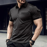 Men's Muscle Exercise Polo Shirt - Nioor