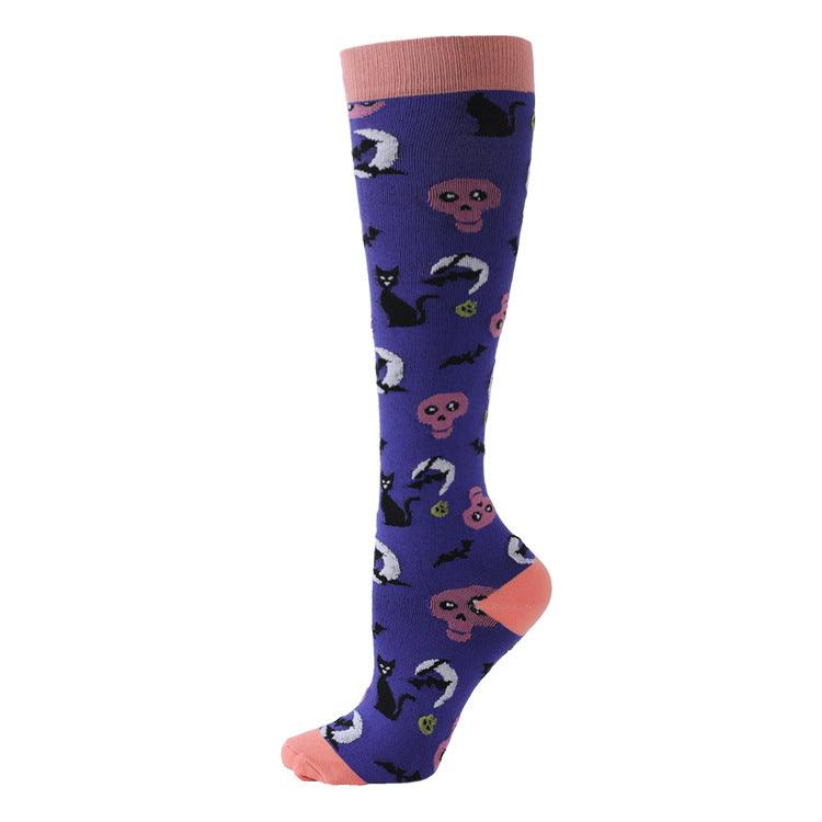 Halloween Funny Outdoor Sports Compression Stretch Socks - Nioor