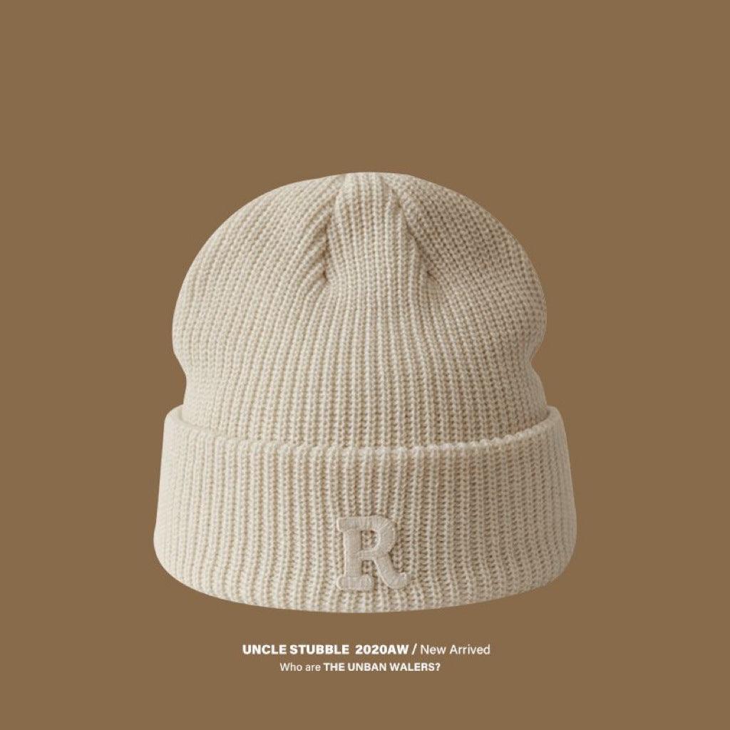 Winter Women's Good-looking Round Face Korean Knitted Woolen Cap - Nioor