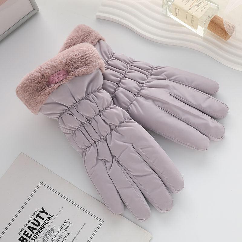 Winter Fleece-lined Thickened Touch Screen Gloves - Nioor