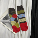 Irregular Graphic Tube Socks Retro Personality Female - Nioor