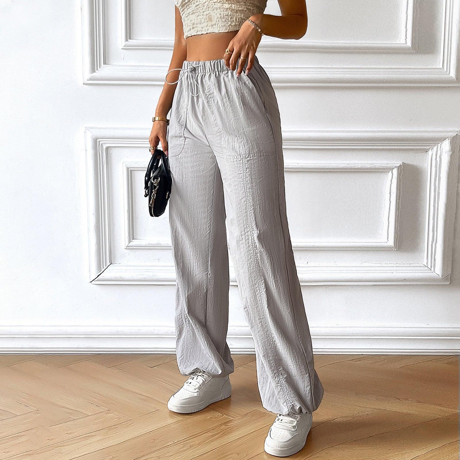 Women's Fashion Casual Loose-fitting Wide-leg Trousers - Nioor