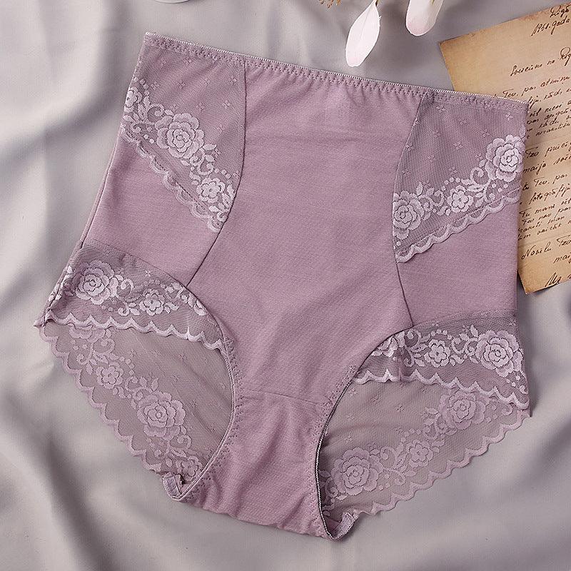 Women's Fashionable Simple Solid Color Lace High Waist Shorts - Nioor