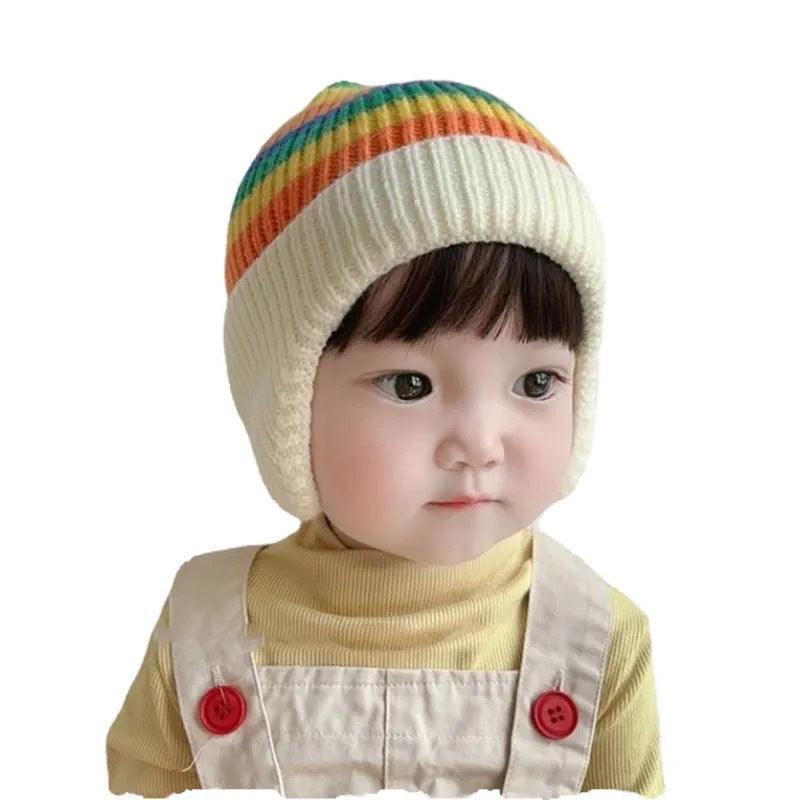 Girls' Knitted Wool Keep Warm Earmuffs Hat - Nioor