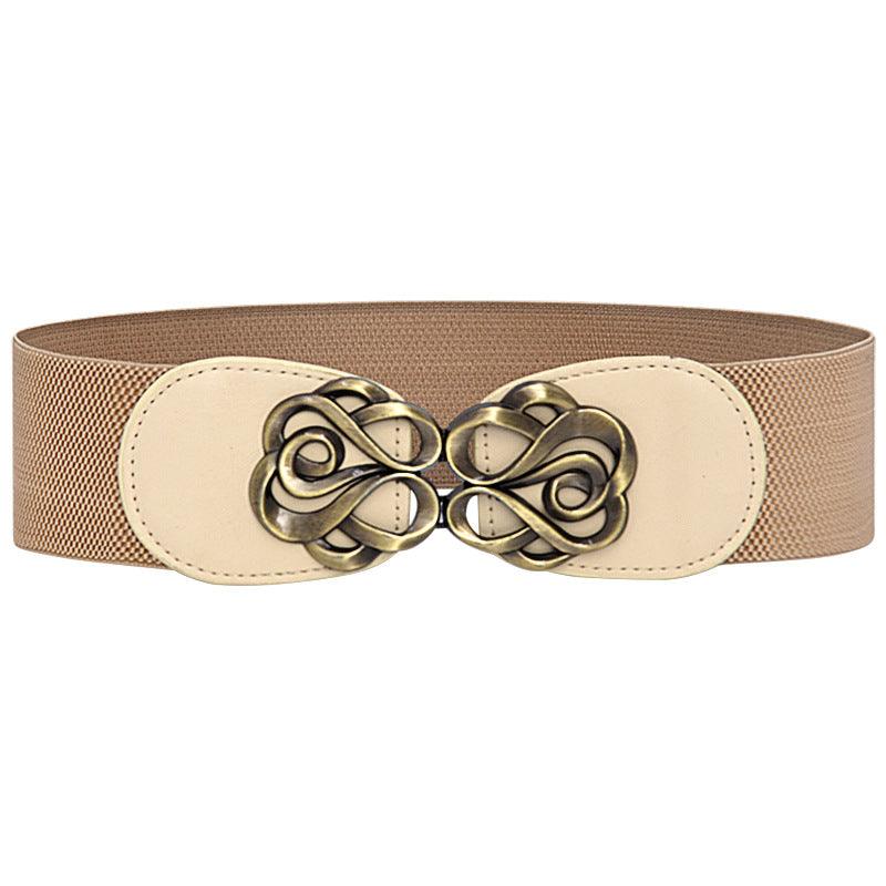 Women's Fashionable All-match Wide Waist Sealed Elastic Belt - Nioor