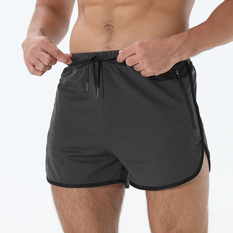 Men's Fashion Quick-drying Workout Zipper Pocket Shorts - Nioor