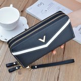 New Wallet Women's Long Double Zip Clutch