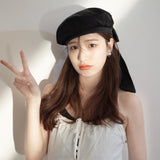 Retro Spring And Summer All-match Bow Beret - Nioor