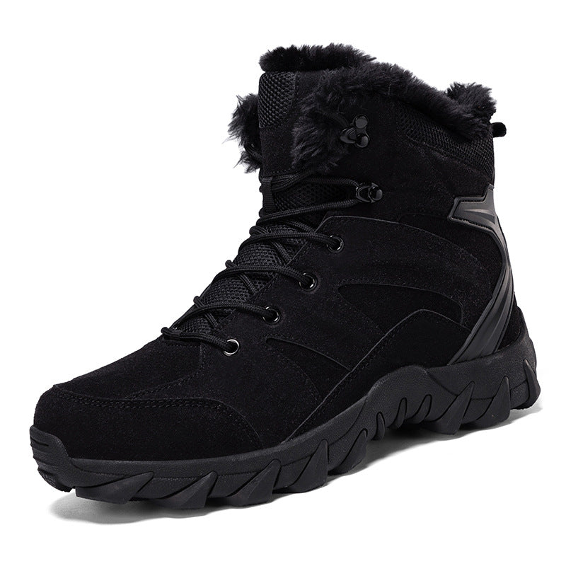 Men's Snow Boots Thickened Thermal Middle Tube