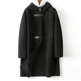 Loose Fashion Hooded Double-faced Woolen Goods Wool Overcoat - Nioor