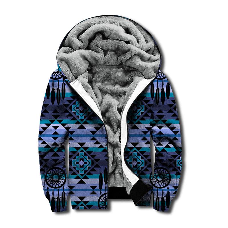 Men's Hooded Printed Sweater All-matching Loose - Nioor