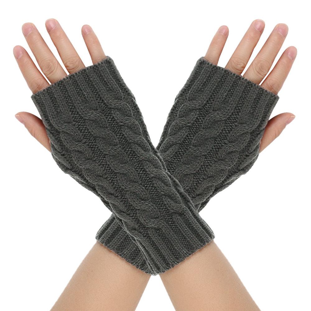 Warm Wool Gloves Winter Men's Open Finger - Nioor