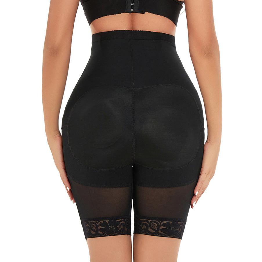 High Waist Hip Contracting Belly Three Breasted Shaping Pants - Nioor