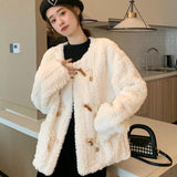 Lamb Wool Fur Coat For Women - Nioor