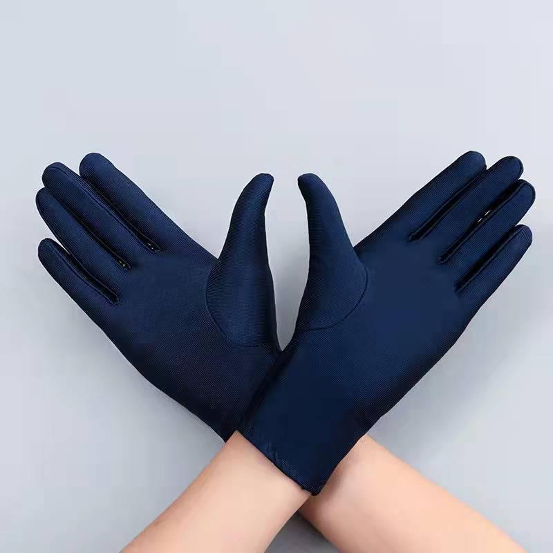 Spandex High Elastic Jewelry Etiquette Sun Protection Dance Driving Gloves For Performance - Nioor