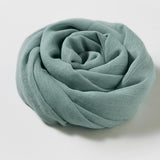 Women's Fashion Artistic Solid Color Cotton And Linen Scarf - Nioor