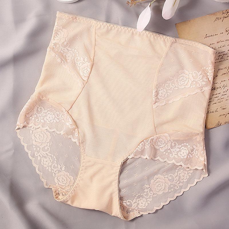 Women's Fashionable Simple Solid Color Lace High Waist Shorts - Nioor