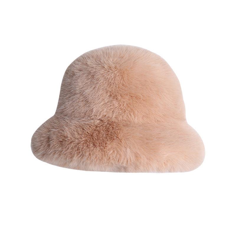 Plush Cold-proof Mink Fur Bucket Hat Warm - Nioor