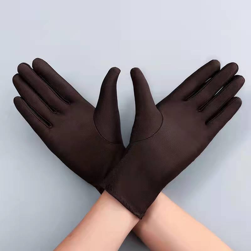 Spandex High Elastic Jewelry Etiquette Sun Protection Dance Driving Gloves For Performance - Nioor