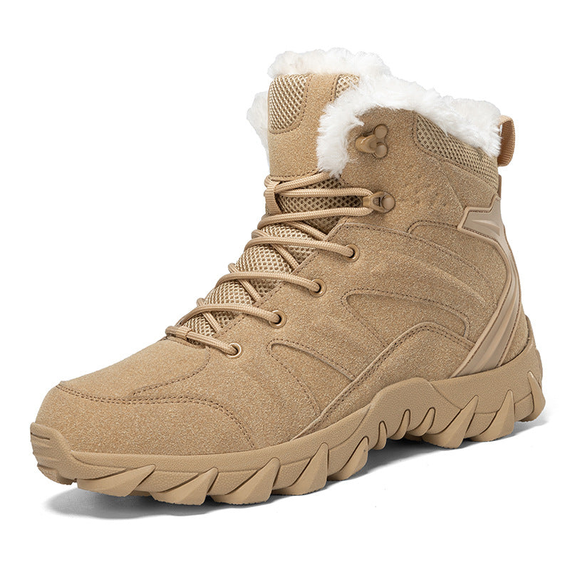 Men's Snow Boots Thickened Thermal Middle Tube