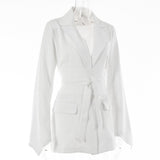 Women's Fashion Casual Solid Color Suit Coat - Nioor