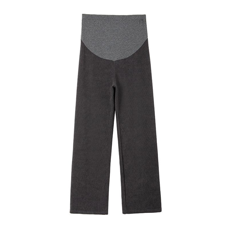 Women's Fleece-lined Thickening Wide Leg Pants Straight - Nioor