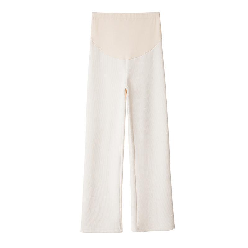 Women's Fleece-lined Thickening Wide Leg Pants Straight - Nioor