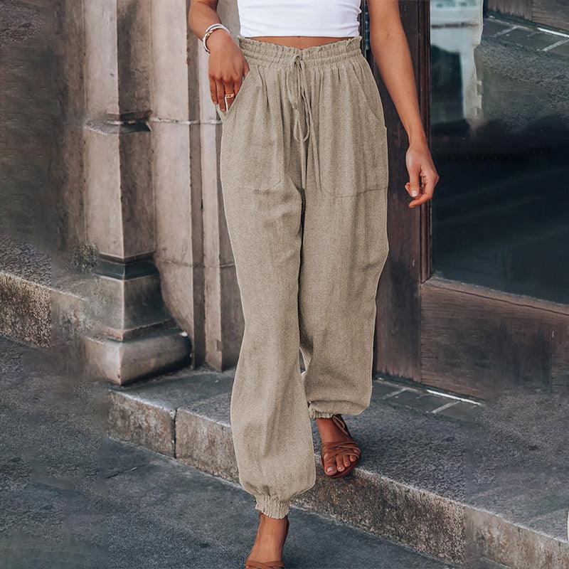 Women's Fashion High Waist Oversized Pants - Nioor