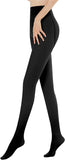 Women's Thickened Black Silk Leggings One-piece Trousers - Nioor