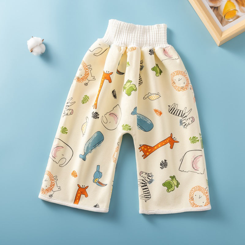 Waterproof Skirt Children's Absorbent Leak-proof High Waist