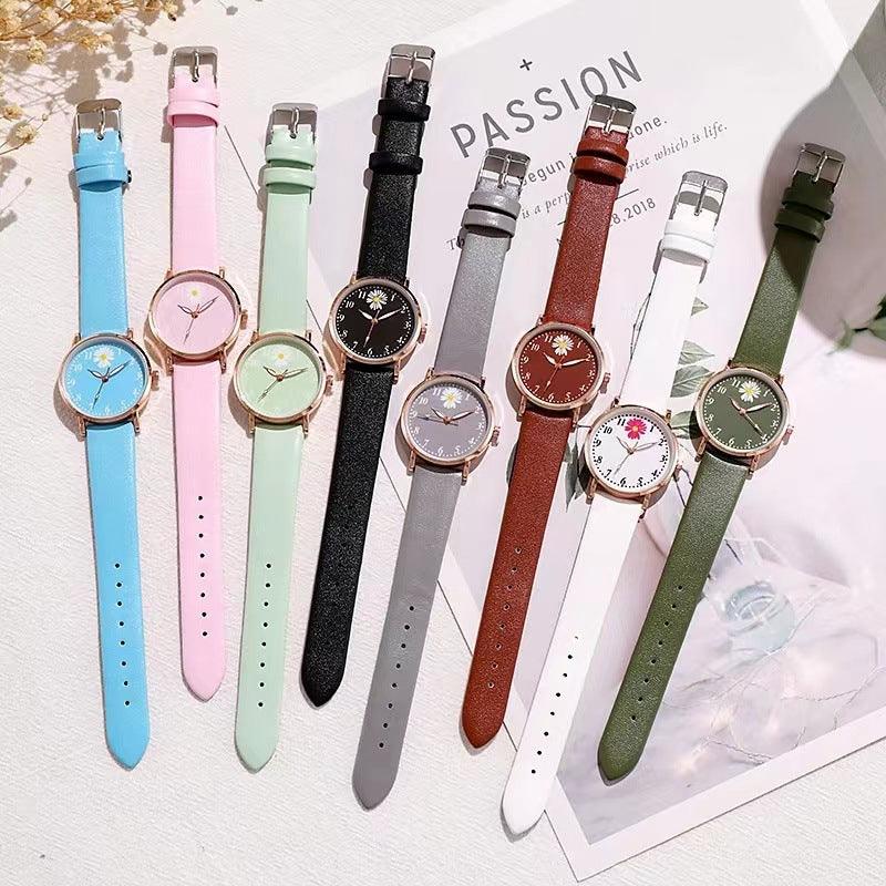 Little Daisy Girl Watch Mori Style Ins College Style Artistic Retro Hong Kong Style Student Women's Watch - Nioor