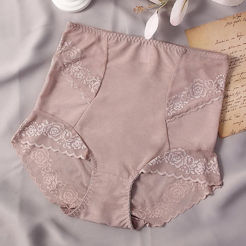 Women's Fashionable Simple Solid Color Lace High Waist Shorts - Nioor