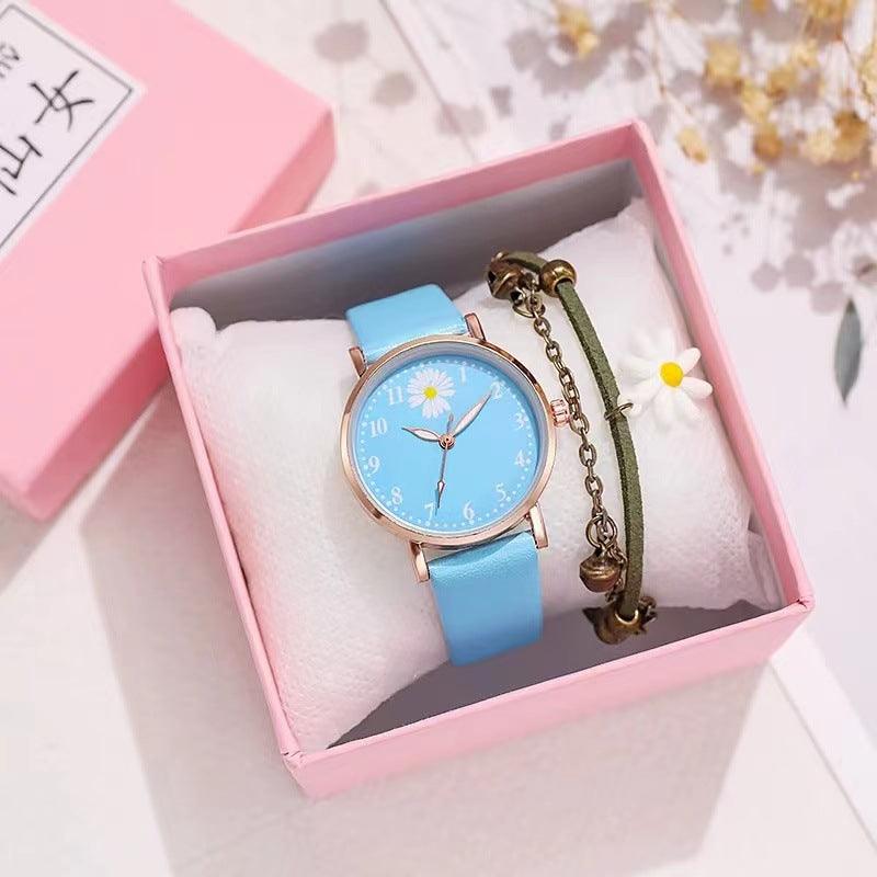 Little Daisy Girl Watch Mori Style Ins College Style Artistic Retro Hong Kong Style Student Women's Watch - Nioor