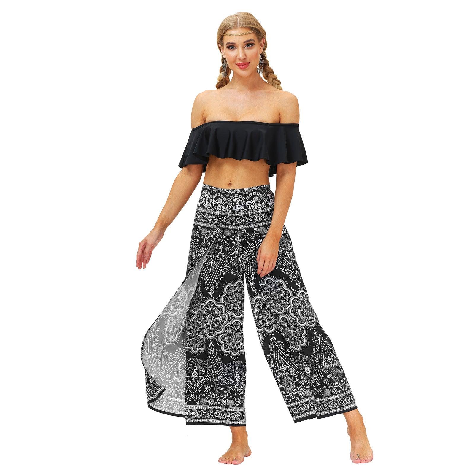 Yoga Pants Women's High Waist Wide Leg Pants - Nioor