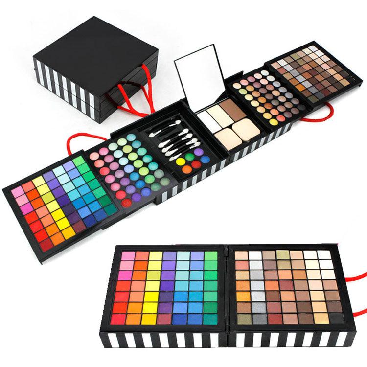 A Foreign Trade On Behalf Of Explosion Deluxe 177 Color Eye Shadow Bronzing Plate Combination Makeup Set White Optional - Nioor