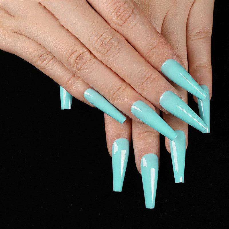 A variety of colors to choose from Nail Art Long Coffin Fake Nails Ballet Nail Patch Wearing Nail Bag - Nioor