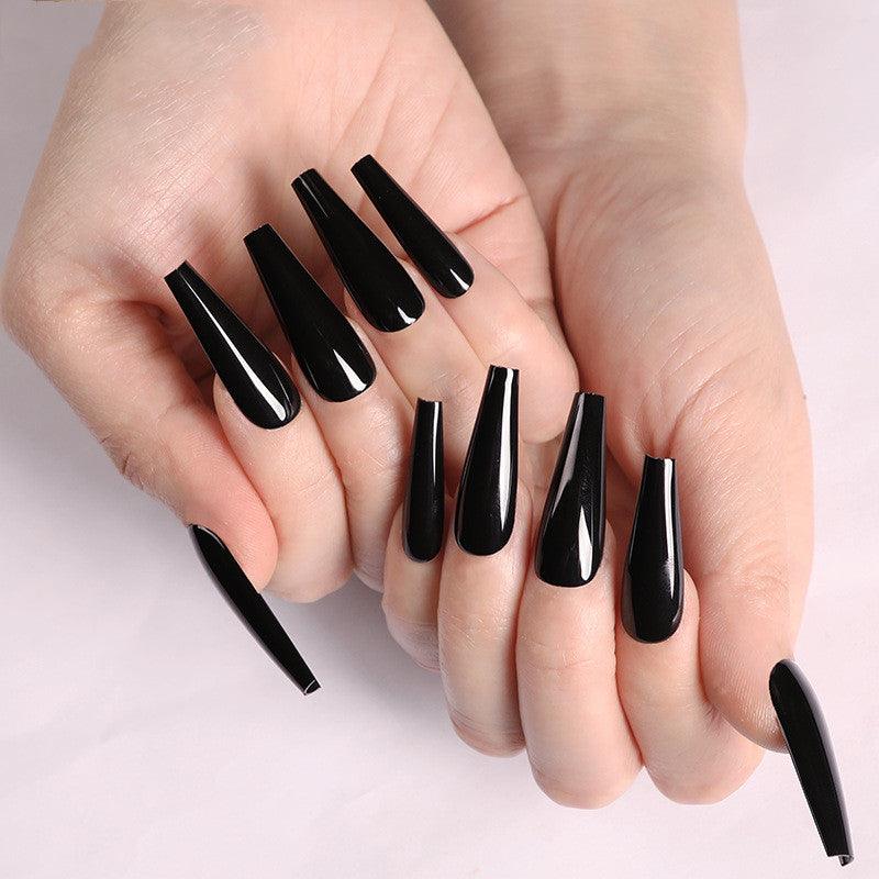 A variety of colors to choose from Nail Art Long Coffin Fake Nails Ballet Nail Patch Wearing Nail Bag - Nioor